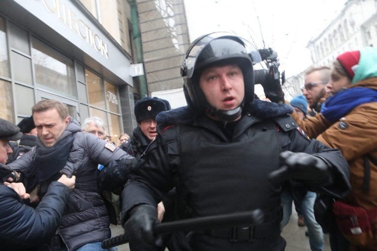 В Москве задержан Алексей Навальный