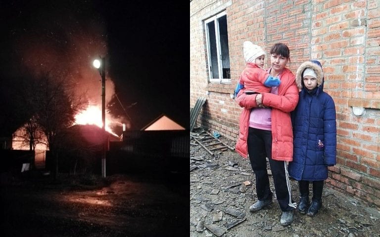 В Тимашевске мужчина поджёг свой дом и оставил жену с двумя детьми без жилья