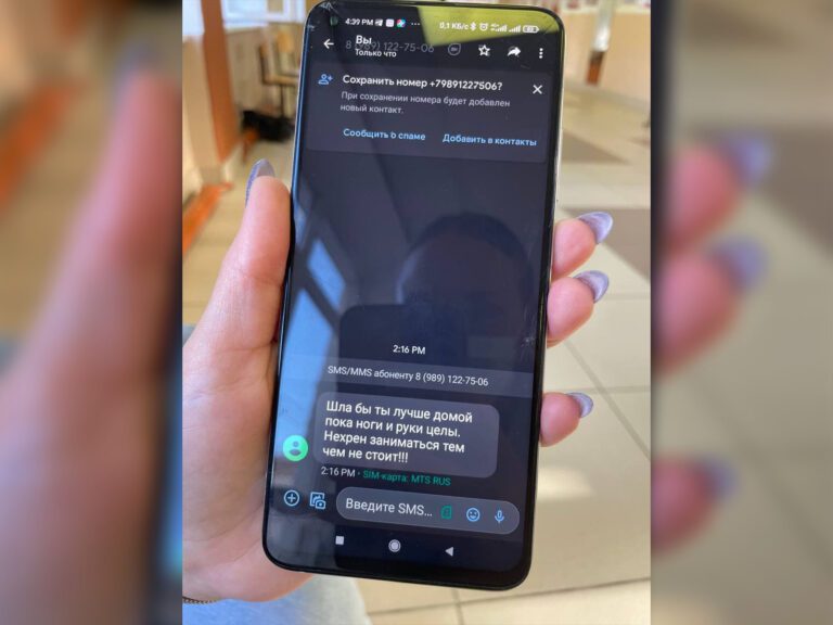 Наблюдательница получила угрозы по SMS; её номер был указан в реестре участка