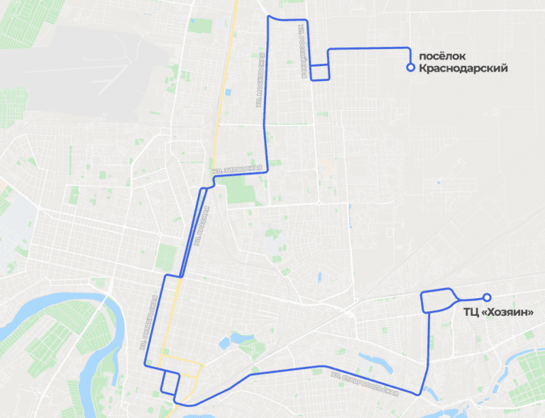 В Краснодаре автобус № 21 изменит схему движения