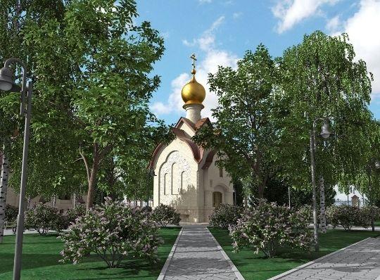 Проект храма. Изображение из телеграм-канала Яны Антоновой