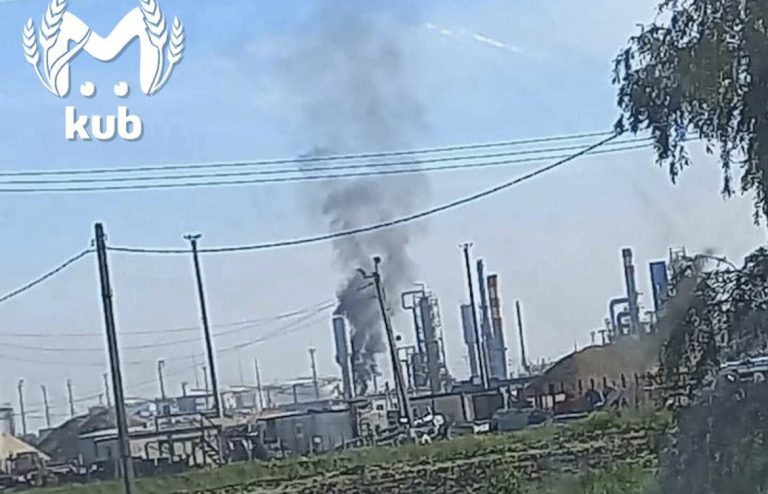 На территории Ильского НПЗ снова взорвался БПЛА