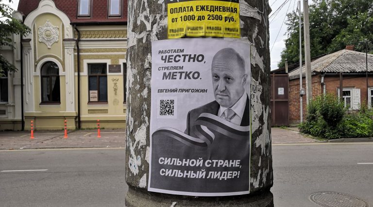 В Краснодаре появились предвыборные листовки с Пригожиным