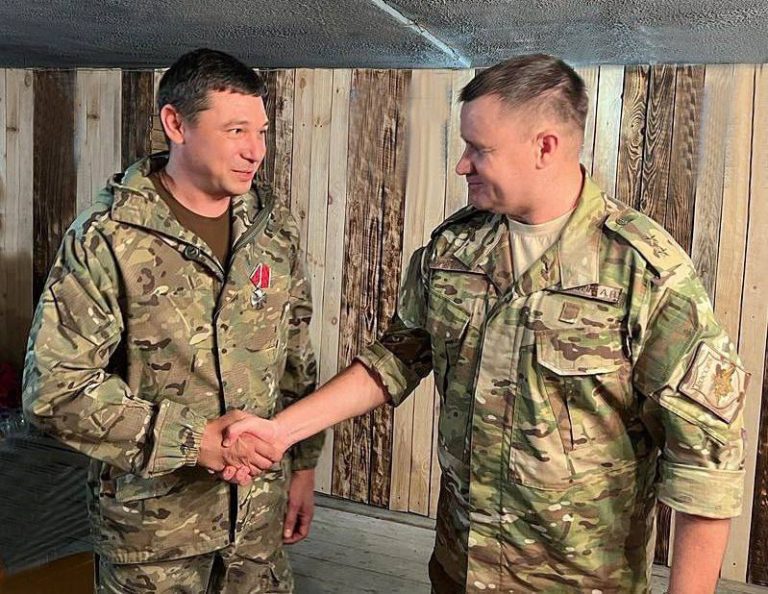 Евгений Первышов получил орден мужества за заслуги на СВО