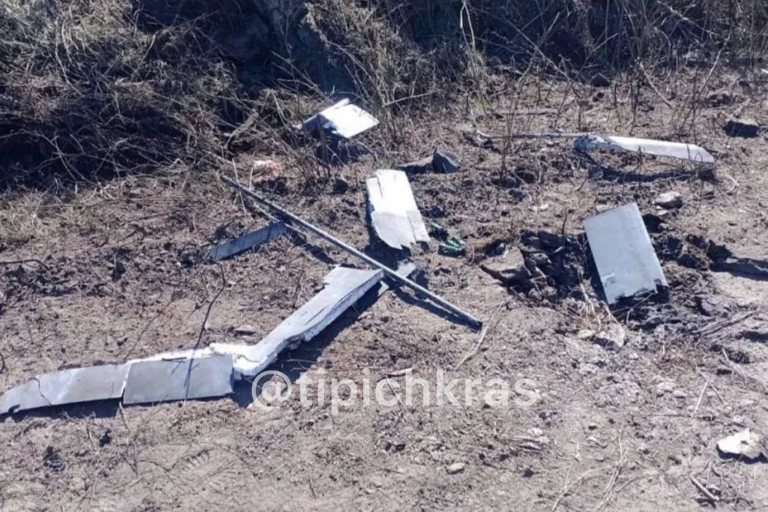 В Витязево нашли обломки беспилотника