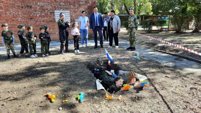 В детском саду Лабинска провели игру в окопе