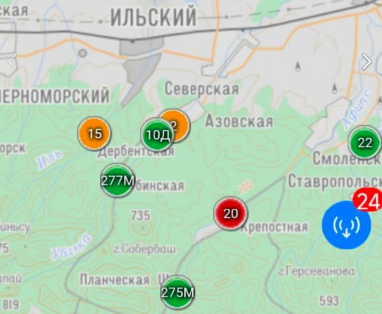Уровень воды в реках Северского района поднялся до опасных отметок