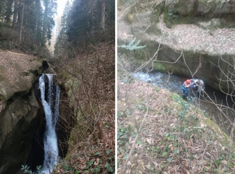 На Кубани у водопада Кызыл-Бек мужчина сорвался со скалы